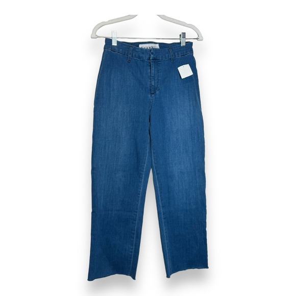 NWT Frank & Eileen Kinsale High Rise Pant Denim Raw Hem Size 4 Jeans